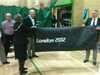 2013-01-23:Mayor presents Olympic banner to MAD Fencing
